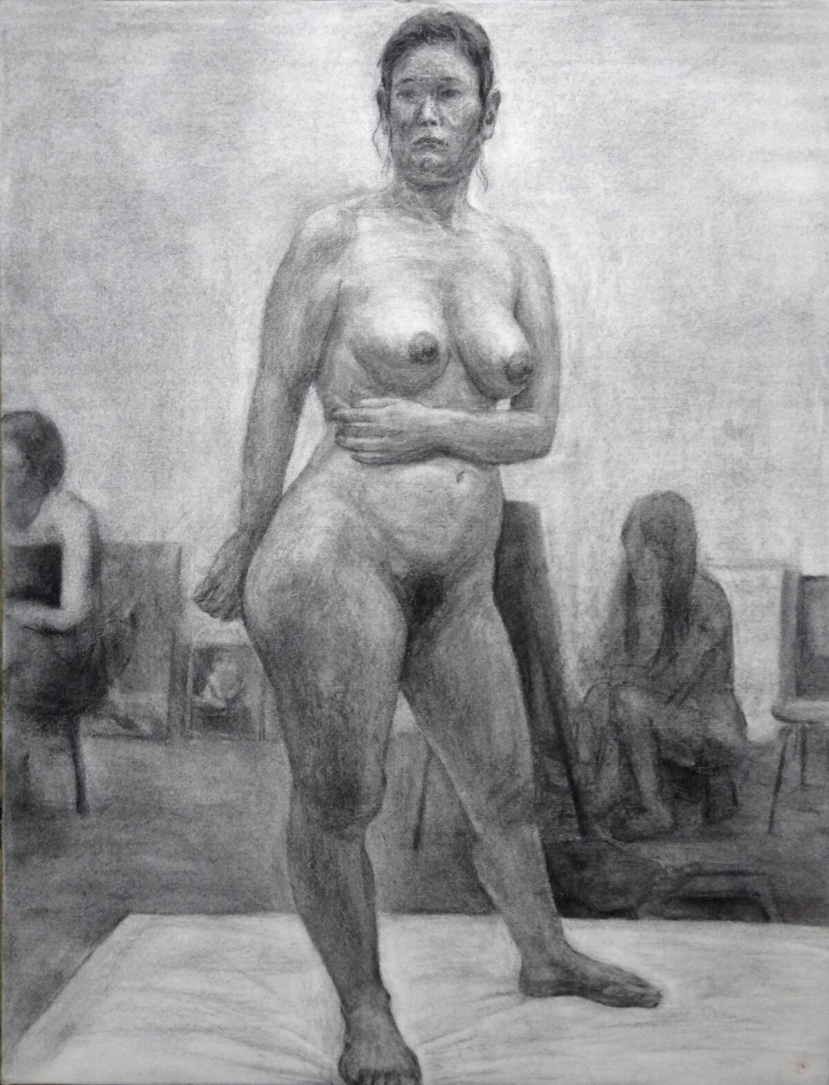 ヌード・デッサン（木炭）