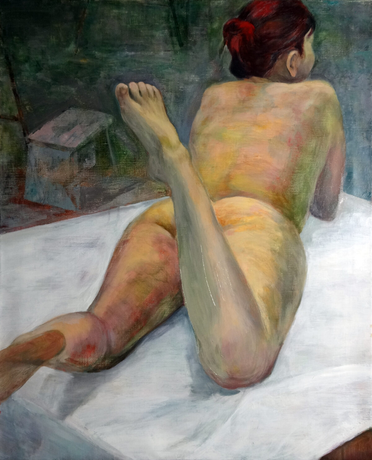 油絵・ヌード［女性のうしろ姿］