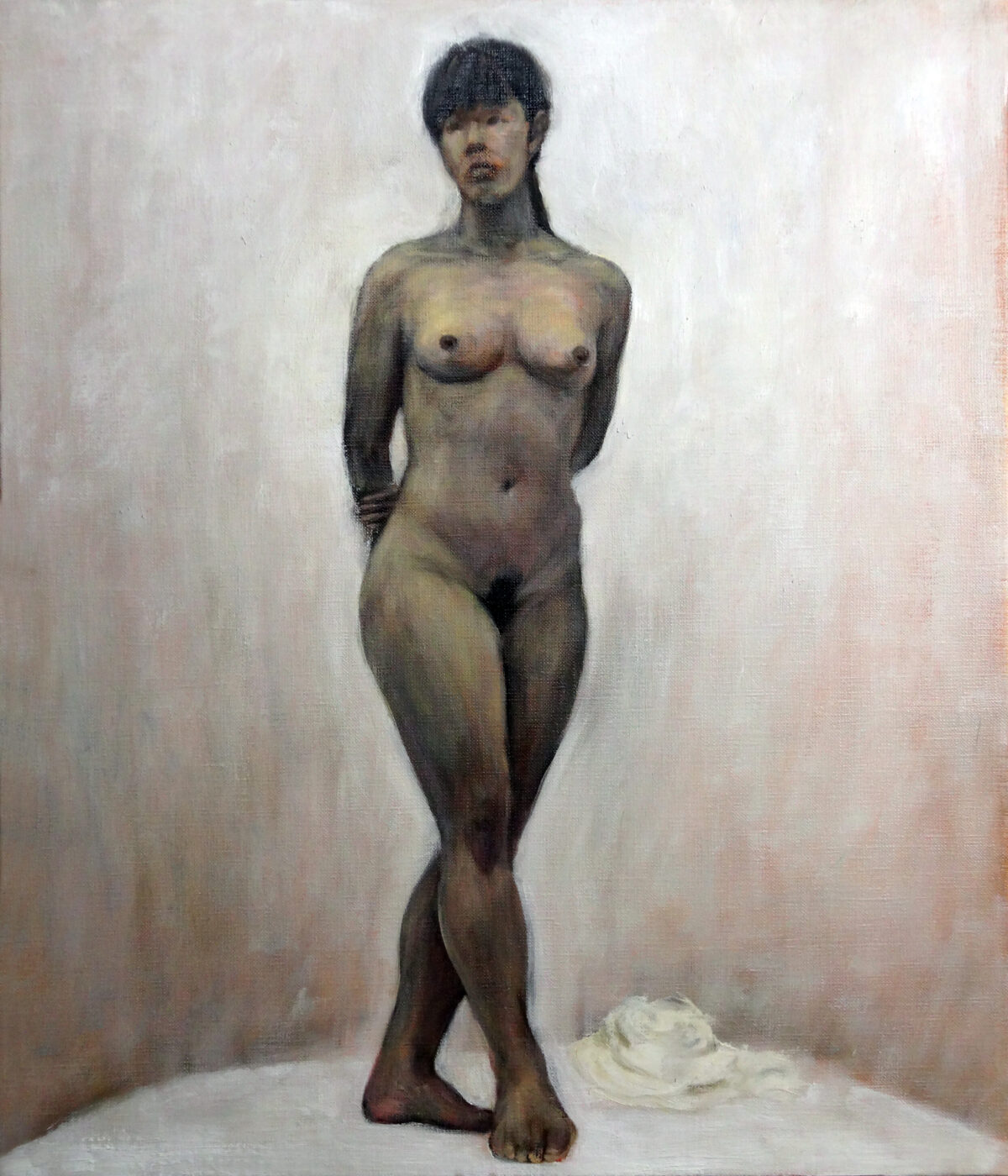 ヌード・油彩［美術館にて］